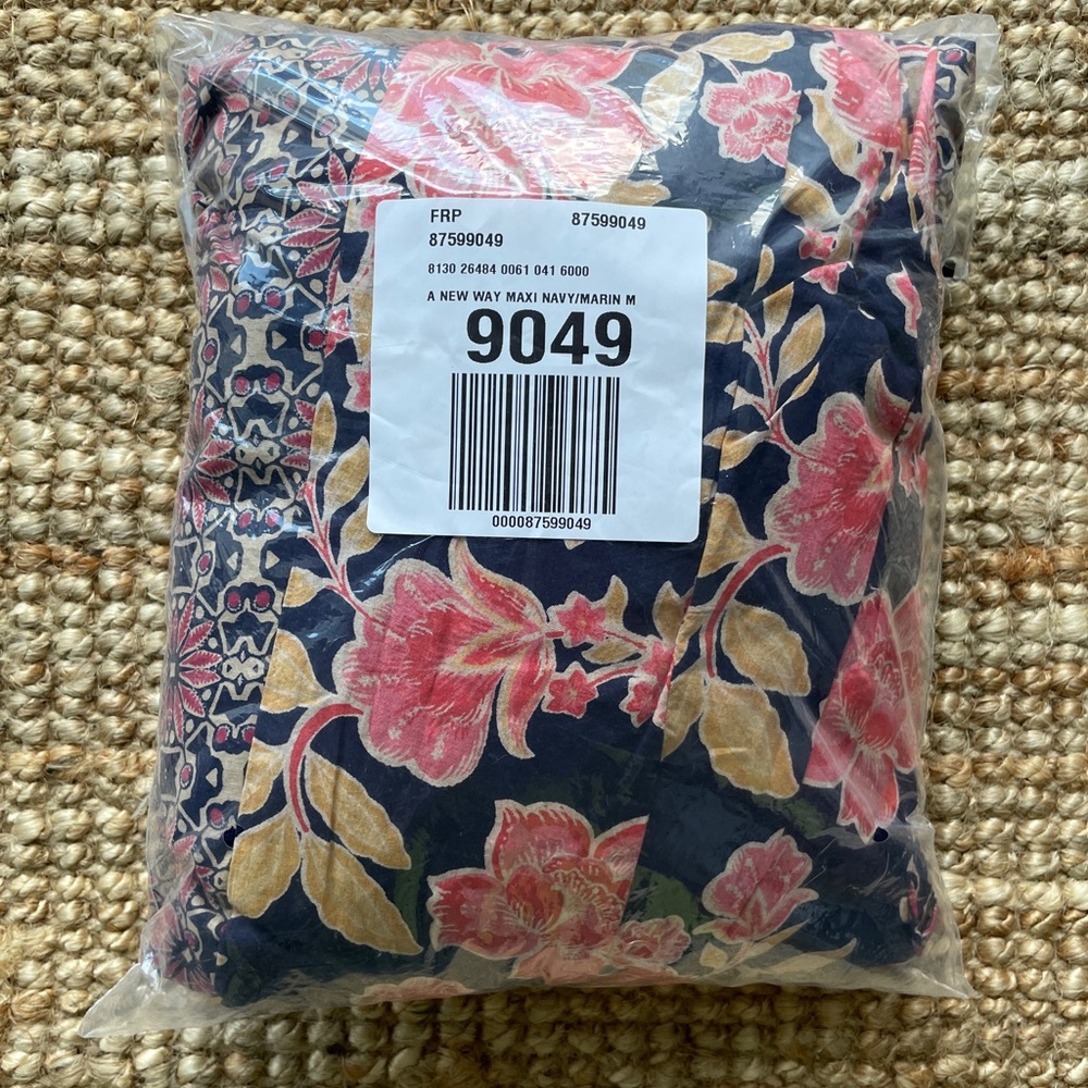 NEW Free People A New Way Maxi Dress In Navy Combo Floral - Picture 6 of 13